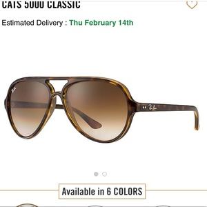 Cats 500 rayban sunglasses
